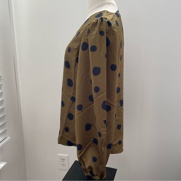 NWT G by Giuliana olive long sleeve shirt size S - Picture 4 of 13